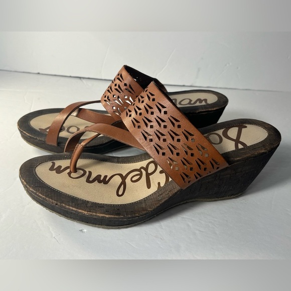 Sam Edelman | Nylee Brown Wedge Sandal size 9M - Picture 8 of 9
